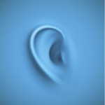 Background with ear. Restate the facts to ensure clarity and let them know you are listening.